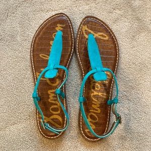 Sam Edelman Teal Thong Sandals - Size 8 1/2